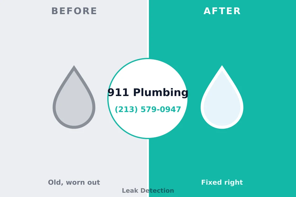 Before and after: plumbing repair Maryland City, MD